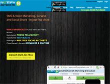 Tablet Screenshot of notifyanywhere.com